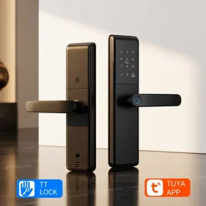 Smart Digital Door Locks Fingerprint Smart Door Lock Tuya Wi Fi Card Key for Smart Home Office Apartment Intelligent Locks