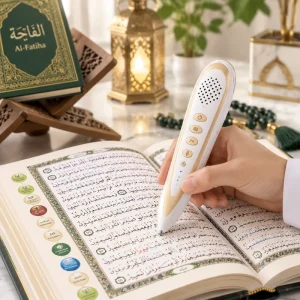 Smart Digital Quran Pen Reader Audio Learning Device With Tajweed Voice Multi Language Translation Islamic Study Tool For Kids