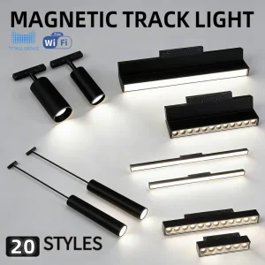 Smart Dimmable Magnetic Led Light Magnet Light Track Smart Tuya Magnetic Track Light System