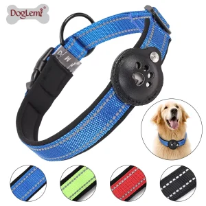 Smart Dog Collar Ribbons New Brand GPS Locator Bluetooth Anti Lost Pet Detection Wearable Tracker Print Pattern Dog Collar