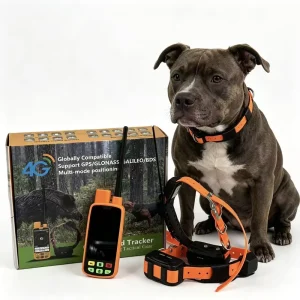Smart Dog Collar with Real-Time GPS Tracking & Handheld Interconnection (IMEI Pairing, 3-Second Updates)