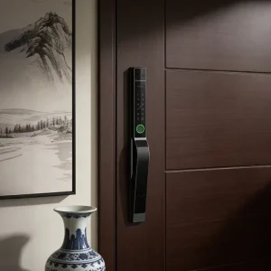 Smart Door Lock 3D Face ID Palm Vein Scanning Waterproof Digital Keypad Aluminum Door Memory Card OEM Custom Logo Factory