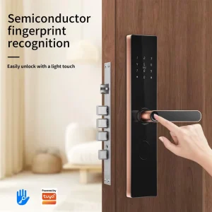 Smart Door Lock Biometric Fingerprint Lock Keyless Entry for Home Office Wooden Iron Steel Door