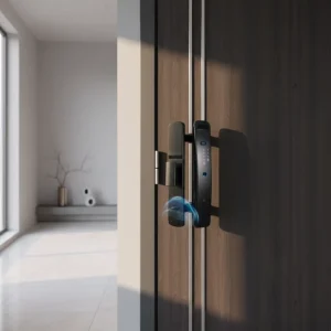 Smart Door Lock Fingerprint Password IC Card Mechanical Key Memory Card