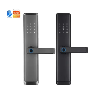 Smart Door Lock One-grip Fingerprint Password Keyless Entry Tuya TTlock Electronic Door Lock Cerradura Inteligente Home