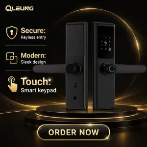 Smart Door Lock S821 Support Tuya & TTLock APP Fingerprint Password RFID Card Mechanical Key Access for Home & Rental Apartment