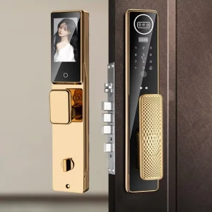 Smart Door Lock Tuya Wifi Smart Fingerprint Inteligente Digital Safe Door With Camera Lock for Home