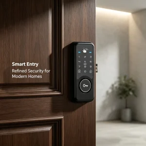 Smart Door Lock WiFi Fingerprint Password Card Key App Remote Control Biometric Electronic Smart Lock for Home Apartment