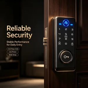Smart Door Lock WiFi Fingerprint Password Card Key App Remote Control Biometric Electronic Smart Lock for Home Apartment