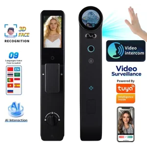 Smart Door Lock Wifi Smart Fingerprint Cerradura Inteligente Digital Safe Door With Camera Lock for Home