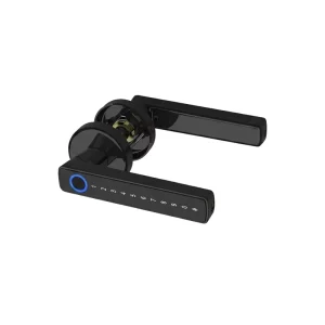 Smart Door Lock Zinc Alloy Body Single Latch Fingerprint Tuya Blue tooth HR Lock for Apartment Hospitality