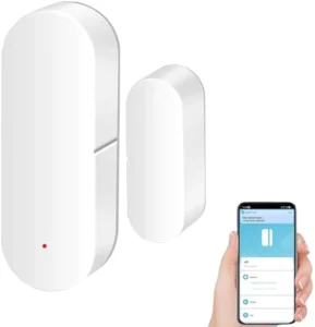 Smart Door/Window Sensor | Smart Alarm, Wireless Entry Detector with Real-Time Alerts, Compatible with Alexa