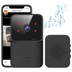 Smart Doorbell Wireless Wifi Doorbell High Definition Anti Theft Door Bell for Home Office Hotel