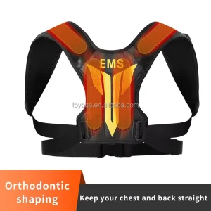Smart EMS Back Posture Corrector for Adults-Adjustable Humpback & Scoliosis Correction Massage Belt USB Rechargeable Battery