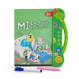 Smart Early Kids Learning Machine Spanish Reader Talking Pen E-book Display Spanish Mini Ebook for Children