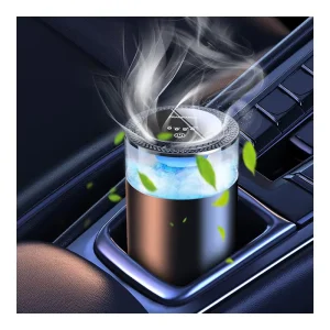 Smart Electric Automatic Solid Fragrance Perfume Gel Cloud Machine Waterless USB Metal Car Diffuser Air Freshener Essential Oil