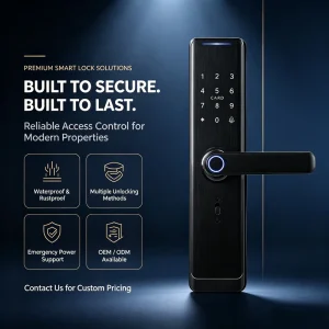 Smart Electric Digital Door Lock Tuya WIFI TTLOCK Optional Fingerprint Access New Generation Smart Lock