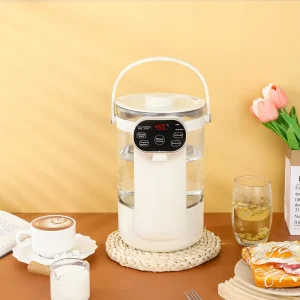 Smart Electric Glass Kettle Multi Functional Milk Warmer Portable Outdoor Health Pot 2.5L Capacity for Home Car RV Household