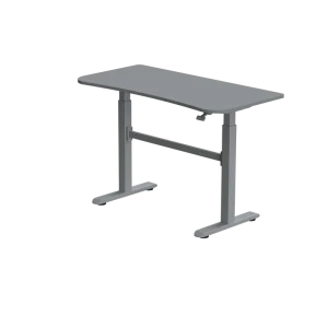 Smart Electric Height Adjustable Pneumatic Modern Rectangle Shape PC Desk Iron Standing Desk for Home Office Dining and Study