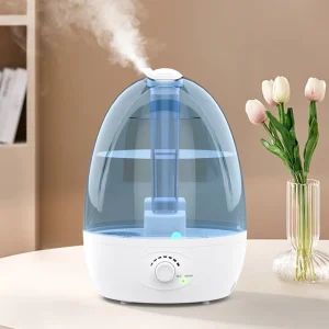 Smart Electric Plastic Ultrasonic Air Humidifier Aromatherapy Night Light Fast Humidification Baby Room Safe Quiet Steam