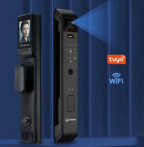 Smart Electronic Door Lock with Camera Fingerprint Keyless Entry System Digital Code Unlock for Home Office