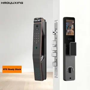 Smart Electronic Security Lock for Steel Door with Memory Card Tuya App 100 Fingerprint Capacity