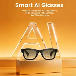 Smart Eye Glass Camera 800W AI ChatGPT Translation Touch Control Music Player HD Shooting Intelligent Sunglasses Anti blue Light