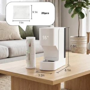 Smart Fast Heating Disposable Compressed Towel Dispenser Towel Machine Custom Logo for Beauty Salon Hotel Spa Home Use