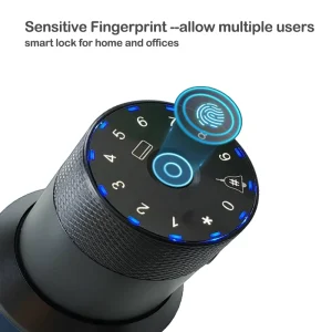 Smart Fingerprint Ball Lock Smart Door Lock for Home and Office Support Multiple Users Smart Locks