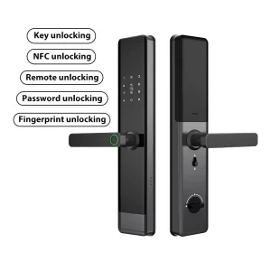 Smart Fingerprint Digital Biometric Door Lock Intelligent Electronic Gate Lock Applicable Thickness 35-100MM