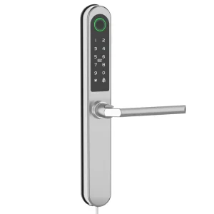 Smart Fingerprint Door Lock Easy Install Bridge Aluminum IP65 Waterproof Compatible with App Multiple Mortise Types