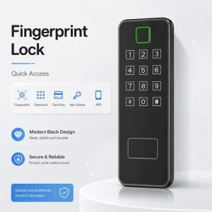 Smart Fingerprint Door Lock Keyless Entry Front Door Lock With TTLock App Password Card Key Access for Apartment