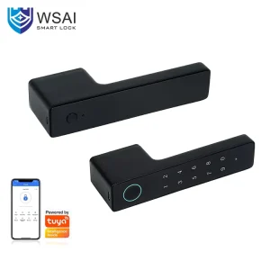 Smart Fingerprint Electric Door Lock App Cloud Storage Aluminum Alloy Door Handle Lock Brass/Steel Doors