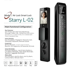 Smart Fingerprint Lock WiFi App Remote Control Automatic Smart Door Lock for Home Apartment Keyless Entry