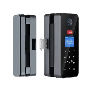 Smart Fingerprint & Password Electronic Lock for Sliding Glass Door Model B13 Universal Fit Home & Office Access Lock