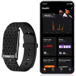 Smart Fitness Bracelet Health Tracker with Heart Rate & Blood Pressure Monitoring Vibration Alarm Android & IOS Compatible