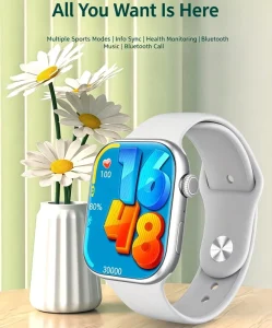 Smart Fitness Watch Square Design TFT Display IP67 Waterproof Payment Function Health Monitoring