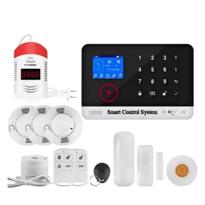 Smart GPRS Intruder Home Security Wireless Alarm Kit with SOS Door Bell Motion Sensor and up to 10m Detection