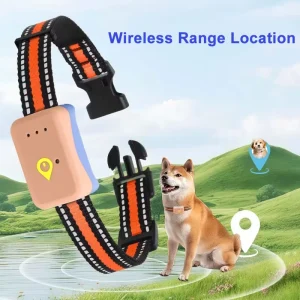 Smart GPS Pet Locator Real-Time Anti-Lost Tracker Dog Activity & Health Monitoring Positioning Device with No Battery Life