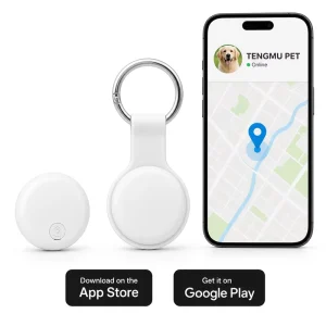 Smart GPS Pet Tracker Wireless Tag IOS Android Compatible Location Alarm Long Battery Life Portable