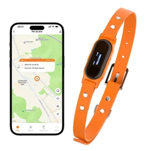 Smart GPS Pet Tracker for Dogs Cats Real-Time Tracking 3-Year Battery IPX6 Waterproof Android/iOS Compatible Sleep Activity