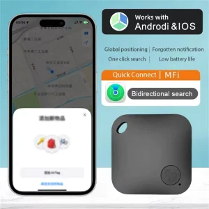 Smart GPS Tracker Tag Anti Lost Reminder Compatible with Android IOS Car Key Pet Finder Rated Locator