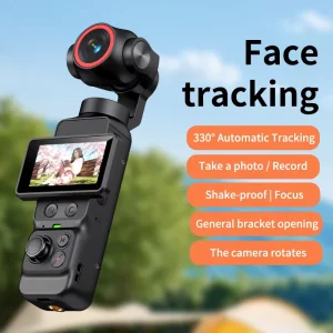 Smart Gimbal Camera with Face Following, 330° Auto Rotation, 4K Recording, WiFi Transmission, 5 Colors 1.97 Inch HD Touch Screen