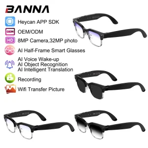 Smart Glasses Camera W630 Multi Language Translation SDK Smart Glasses AI Photo Recognition WIFI Transfer Lightweight