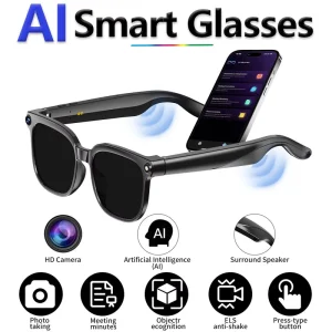 Smart Glasses GPS Navigation Intelligent Recognition >7MP Video Camera Sunglasses Wi-Fi Transfer Audio