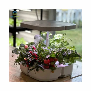 Smart Growing System Indoor Modern Design 8 Plant Pots Kit Hydroponic Intelligent Led Grow Light for Home Garden Office Desks