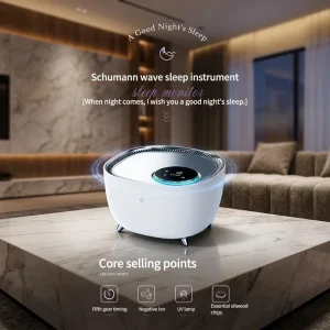 Smart Health 3 in 1 Aromatherapy Sleep Air Purifier Eco-Friendly DC 12V Negative Ion Schumann Wave 7.83Hz Timing Function