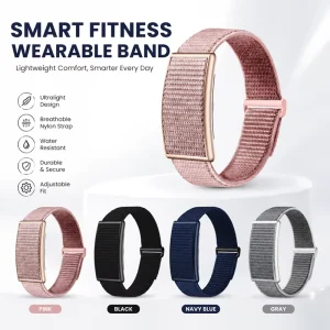 Smart Health Bracelet Watch Screenless Wearable Three Color LED Sensor 20 Days Battery Life Multiple Exercise Modes Gesture IP68