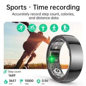 Smart Health Care Ring Blood Pressure Monitor Health Tracker With App Viewing Real time Data Health Monitor Ring
