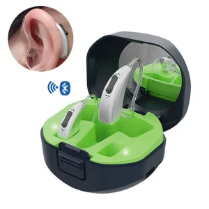 Smart Health Hearing Aid Manufacturer Mic Bte Rechargeable Blue Tooth Digital Open Fit Hidden Hearing Aids for Hearing Loss
